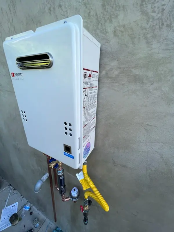 Tankless water heater installation for Coverts homes